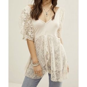 Free People Lace Blouse